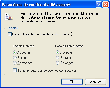 Paramètres avancés